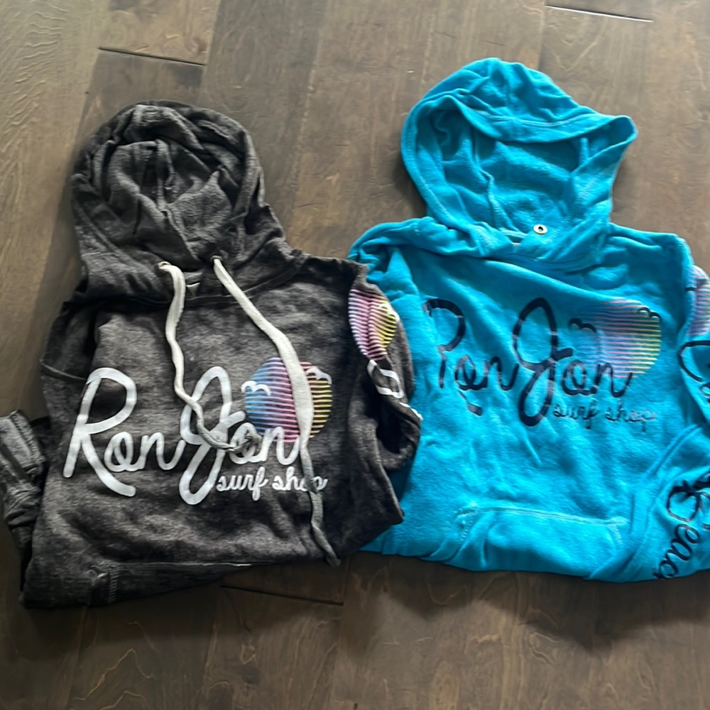 2 Ron Jon hoodies
